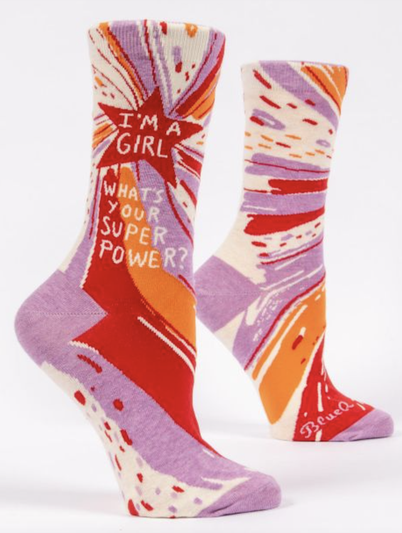 Blue Q Superpower Women Socks